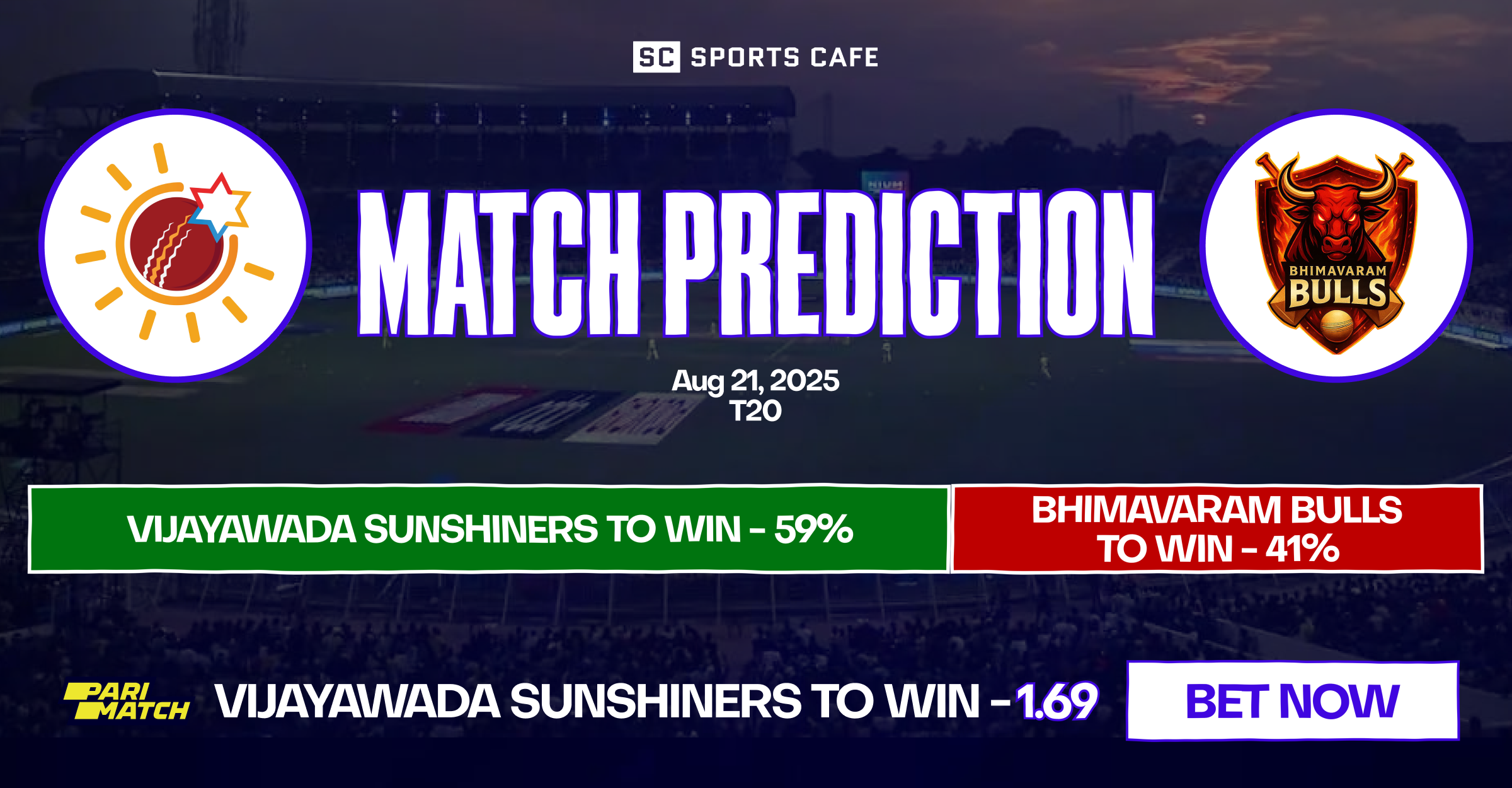 Vijayawada Sunshiners vs Bhimavaram Bulls
